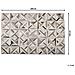 Tappeto In Pelle Marrone E Beige 140 X 200 Cm Taytan - Foto miniatura 6