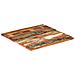 Piano Del Tavolo Quadrato 80x80cm 25-27 Mm Massello Di Recupero - Foto miniatura 1