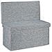 Panca Pieghevole Con Schienale Sgabello Con Coperchio E Contenitore In Lino Hxlxp: 73x76x38cm Grigio - Foto miniatura 1
