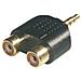 3.5mm / 2xRCA Adapter 3.5mm 2xRCA Nero cavo di interfaccia e adattatore - Foto miniatura 1