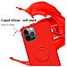 Custodia Compatibile Con Apple Iphone 12 / Iphone 12 Pro In Liquid Rosso - Coperchio Protettivo In Silicone Tpu Flessibile Con Anello - Foto miniatura 3