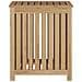 Cesto Del Bucato 50x35x60 Cm In Legno Massello Di Teak - Foto miniatura 3