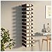 Portavini Da Parete Per 36 Bottiglie Bianco In Ferro - Foto miniatura 1