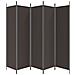 Divisorio A 5 Pannelli Marrone 250x200 Cm In Tessuto - Foto miniatura 6