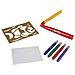 Set Di Stencil A Colori 2 - - Stencil Per Realizzare I Disegni Più Belli - 4 Pennarelli - Stencil Per Pesci - Riutilizzabile - Per Bambini - Foto miniatura 1