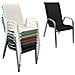 Set Di 4 Sedie Marbella In Textilene Nero - Alluminio Grigio - Foto miniatura 3