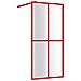 Parete Per Doccia Walk-in Vetro Trasparente Esg 100x195cm Rossa - Foto miniatura 2