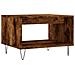 Tavolino Da Salotto Rovere Fumo 60x50x40 Cm Legno Multistrato - Foto miniatura 2