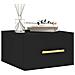 Comodino A Muro Nero 35x35x20 Cm - Foto miniatura 3