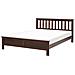 Letto Matrimoniale Legno Scuro 140 X 200 Cm Mayenne - Foto miniatura 2