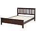 Letto Matrimoniale Legno Scuro 140 X 200 Cm Mayenne - Foto miniatura 6