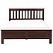 Letto Matrimoniale Legno Scuro 140 X 200 Cm Mayenne - Foto miniatura 9