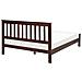Letto Matrimoniale Legno Scuro 140 X 200 Cm Mayenne - Foto miniatura 11