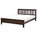 Letto Matrimoniale Legno Scuro 140 X 200 Cm Mayenne - Foto miniatura 12