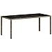 Tavolo Giardino Piano Vetro Grigio Chiaro 190x90x75 Polyrattan - Foto miniatura 2
