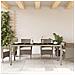 Tavolo Giardino Piano Vetro Grigio Chiaro 190x90x75 Polyrattan - Foto miniatura 3