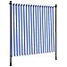 Tenda A Rullo Esterno Blu E Bianca 150x270cm Tessuto E Acciaio - Foto miniatura 3