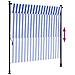 Tenda A Rullo Esterno Blu E Bianca 150x270cm Tessuto E Acciaio - Foto miniatura 5