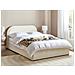 Letto Contenitore Bouclé Quillien 140 X 200 Cm Beige Chiaro - Foto miniatura 1