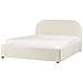 Letto Contenitore Bouclé Quillien 140 X 200 Cm Beige Chiaro - Foto miniatura 8