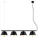 Lampada A Sospensione Ritz - Nero, Oro, Bianco - Acciaio Verniciato A Polvere, Vetro - 80x100x28 Cm - Foto miniatura 2