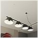 Lampada A Sospensione Ritz - Nero, Oro, Bianco - Acciaio Verniciato A Polvere, Vetro - 80x100x28 Cm - Foto miniatura 5