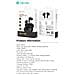 Auricolare TWS EM409 con ANC TWS-E4 Bluetooth V. 5,3 Blu - Foto miniatura 2