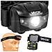 Lampada Frontale A Batteria 100lm Led + 2x Led Va0178 - Foto miniatura 1