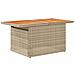 Set Divano Da Giardino 5 Pz Con Cuscini Beige In Polyrattan - Foto miniatura 5