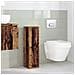 Mobile Da Bagno Con Portarotolo Legno Antico 20,5x22x72 Cm - Foto miniatura 3