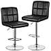 Set 2 Sgabelli, Sgabelli Bar Girevole 360° In Similpelle, Sgabelli Alti Bancone Regolabili 55-75 Cm, Sgabelli Da Cucina Con Schienale E Poggiapiedi, Noir - Foto miniatura 1