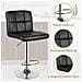 Set 2 Sgabelli, Sgabelli Bar Girevole 360° In Similpelle, Sgabelli Alti Bancone Regolabili 55-75 Cm, Sgabelli Da Cucina Con Schienale E Poggiapiedi, Noir - Foto miniatura 4