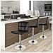 Set 2 Sgabelli, Sgabelli Bar Girevole 360° In Similpelle, Sgabelli Alti Bancone Regolabili 55-75 Cm, Sgabelli Da Cucina Con Schienale E Poggiapiedi, Noir - Foto miniatura 7