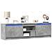 Mobile Porta TV con LED Grigio Cemento 180x34x50cm Truciolato - Foto miniatura 10