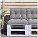 Cuscino Per Pallet Grigio 50x40x12 Cm In Tessuto - Foto miniatura 1