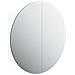 Armadio da Bagno con Specchio Rotondo e LED Bianco 47x47x17,5cm - Foto miniatura 1