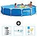 Piscina Fuori Terra - In Giro - 366x366x76 Cm - Blu - Include Accessori Coordinati Cb82 - Foto miniatura 1