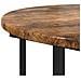 Tavolino 2 pz Rovere Affumicato in Legno Compatto e Metallo - Foto miniatura 6