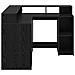 Scrivania Rovere Nero 130x130x91 cm Legno ingegnerizzato - Foto miniatura 6