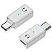 Adattatore Per Cuffie Da Lightning Femmina A Type-c Maschio Per Iphone 15 White - Foto miniatura 2