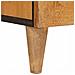 Comodino Marrone chiaro 50 x 33 x 60 cm legno massello di mango - Foto miniatura 9