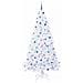 Albero di Natale artificiale Bianco 240 cm PVC e Acciaio - Foto miniatura 3