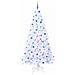 Albero di Natale artificiale Bianco 240 cm PVC e Acciaio - Foto miniatura 4