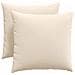 Cuscini da Divano 2 pcs Beige 50 x 50 cm Tessuto - Foto miniatura 1