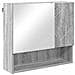 Set di mobili per il bagno con porta 2 pcs Grigio Sonoma - Foto miniatura 6