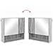 Set di mobili per il bagno con porta 2 pcs Grigio Sonoma - Foto miniatura 9