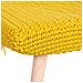 Panca In Legno E Cotone 67x30x43h Cm Giallo - Foto miniatura 5