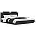 Struttura letto con testata Rovere Nero 180 x 200 cm - Foto miniatura 3