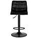 Set 2 Sgabelli Da Bar Middelfart In Velluto Nero Con Base Nera - Foto miniatura 2