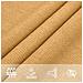 Vela Parasole 160 g /m² Triangolare Sabbia 3x3x4,2 m in HDPE - Foto miniatura 8